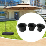 Maxbell 3 Pieces Sun Umbrella Base Mouth Cover Replacement for Balconies Accessories