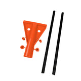 Maxbell Watering Can Sprinkler Attachment Simple Assembly Multipurpose Water Divider Orange