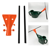 Maxbell Watering Can Sprinkler Attachment Simple Assembly Multipurpose Water Divider Orange