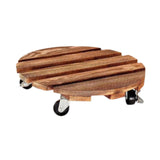 Maxbell Potted Plant Rolling Stand Plant Dolly Round 30x7.8cm for Patio Yard or Deck