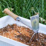 Maxbell Hoe and Cultivator Fork Soil Tiller Cultivator for Planting Flower Beds Farm