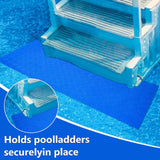 Maxbell Swimming Pool Ladder Mat Stable for above Ground Pools Restaurant Sauna Room 23cmx60cm