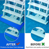 Maxbell Swimming Pool Ladder Mat Stable for above Ground Pools Restaurant Sauna Room 60cmx90cm