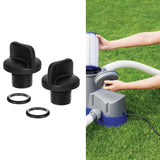 Maxbell 2 Pieces Pool Pump Drain Plug R0446000 Easy to Install Strong Seal Accessory