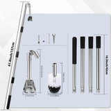 Maxbell Gutter Cleaning Tools Adjustable Angle Removing Leaves Debris Gutter Cleaner