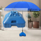 Maxbell Patio Umbrella Base Square Blue Umbrella Weight for Market Summer Beach Yard