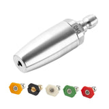 Maxbell Turbo Nozzle Sturdy Car Wash Rust Removal Tool for Driveway Garden Household Nozzle with 5 tips