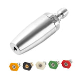 Maxbell Turbo Nozzle Sturdy Car Wash Rust Removal Tool for Driveway Garden Household Nozzle with 5 tips