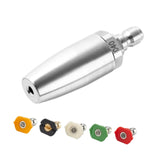 Maxbell Turbo Nozzle Sturdy Car Wash Rust Removal Tool for Driveway Garden Household Nozzle with 5 tips