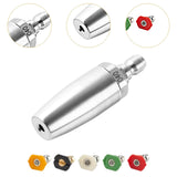 Maxbell Turbo Nozzle Sturdy Car Wash Rust Removal Tool for Driveway Garden Household Nozzle with 5 tips