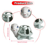 Maxbell Turtle Figurine Flower Pot Ceramic Decorative Planter for Office Garden Yard