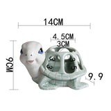 Maxbell Turtle Figurine Flower Pot Ceramic Decorative Planter for Office Garden Yard