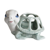 Maxbell Turtle Figurine Flower Pot Ceramic Decorative Planter for Office Garden Yard