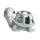 Maxbell Turtle Figurine Flower Pot Ceramic Decorative Planter for Office Garden Yard