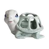 Maxbell Turtle Figurine Flower Pot Ceramic Decorative Planter for Office Garden Yard