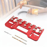 Maxbell Shelf Pin Jig Cabinet for Straight Holes for Workshop Cupboard Professionals Red