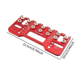 Maxbell Shelf Pin Jig Cabinet for Straight Holes for Workshop Cupboard Professionals Red