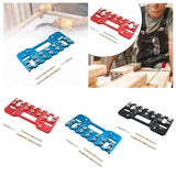 Maxbell Shelf Pin Jig Cabinet for Straight Holes for Workshop Cupboard Professionals Red