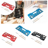 Maxbell Shelf Pin Jig Cabinet for Straight Holes for Workshop Cupboard Professionals Red