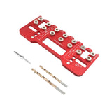 Maxbell Shelf Pin Jig Cabinet for Straight Holes for Workshop Cupboard Professionals Red