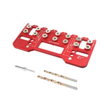 Maxbell Shelf Pin Jig Cabinet for Straight Holes for Workshop Cupboard Professionals Red