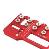 Maxbell Shelf Pin Jig Cabinet for Straight Holes for Workshop Cupboard Professionals Red