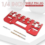 Maxbell Shelf Pin Jig Cabinet for Straight Holes for Workshop Cupboard Professionals Red