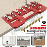 Maxbell Shelf Pin Jig Cabinet for Straight Holes for Workshop Cupboard Professionals Red