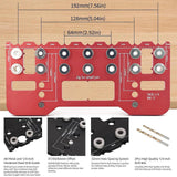 Maxbell Shelf Pin Jig Cabinet for Straight Holes for Workshop Cupboard Professionals Red