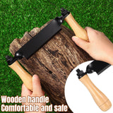 Maxbell Felled Draw Shave Knife Bark Peeler Woodworking Debarking Hand Tool Straight