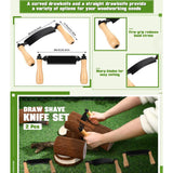 Maxbell Felled Draw Shave Knife Bark Peeler Woodworking Debarking Hand Tool Curved