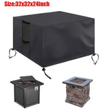 Maxbell Fire Pit Cover Windproof Weatherproof Firepit Cover for Garden Outdoor Patio 82x82x61