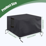 Maxbell Fire Pit Cover Windproof Weatherproof Firepit Cover for Garden Outdoor Patio 92x92x61