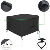 Maxbell Fire Pit Cover Windproof Weatherproof Firepit Cover for Garden Outdoor Patio 92x92x61