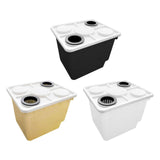Maxbell Hydroponic Grow Barrels Multipurpose Growth Planter for Flowers Tomato Fruit black