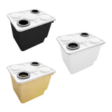 Maxbell Hydroponic Grow Barrels Multipurpose Growth Planter for Flowers Tomato Fruit black