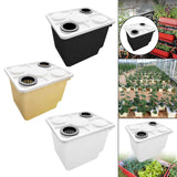 Maxbell Hydroponic Grow Barrels Multipurpose Growth Planter for Flowers Tomato Fruit black