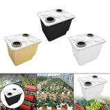 Maxbell Hydroponic Grow Barrels Multipurpose Growth Planter for Flowers Tomato Fruit black
