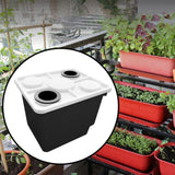 Maxbell Hydroponic Grow Barrels Multipurpose Growth Planter for Flowers Tomato Fruit black