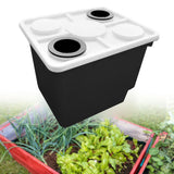 Maxbell Hydroponic Grow Barrels Multipurpose Growth Planter for Flowers Tomato Fruit black
