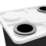 Maxbell Hydroponic Grow Barrels Multipurpose Growth Planter for Flowers Tomato Fruit black