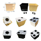 Maxbell Hydroponic Grow Barrels Multipurpose Growth Planter for Flowers Tomato Fruit yellow