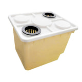 Maxbell Hydroponic Grow Barrels Multipurpose Growth Planter for Flowers Tomato Fruit yellow