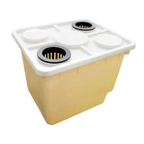 Maxbell Hydroponic Grow Barrels Multipurpose Growth Planter for Flowers Tomato Fruit yellow