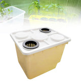 Maxbell Hydroponic Grow Barrels Multipurpose Growth Planter for Flowers Tomato Fruit yellow