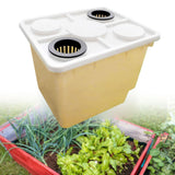 Maxbell Hydroponic Grow Barrels Multipurpose Growth Planter for Flowers Tomato Fruit yellow