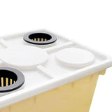 Maxbell Hydroponic Grow Barrels Multipurpose Growth Planter for Flowers Tomato Fruit yellow