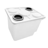 Maxbell Hydroponic Grow Barrels Multipurpose Growth Planter for Flowers Tomato Fruit white