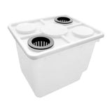 Maxbell Hydroponic Grow Barrels Multipurpose Growth Planter for Flowers Tomato Fruit white