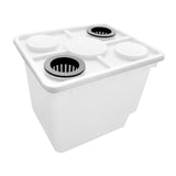 Maxbell Hydroponic Grow Barrels Multipurpose Growth Planter for Flowers Tomato Fruit white